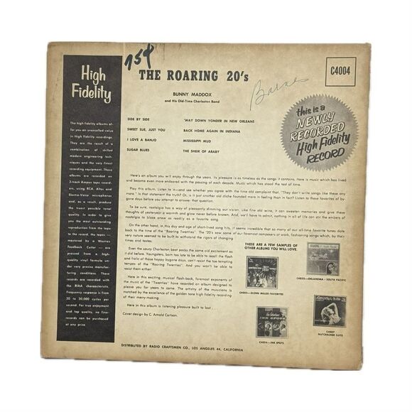 The Roaring 20's Vinyl Record - Picture 2 of 2
